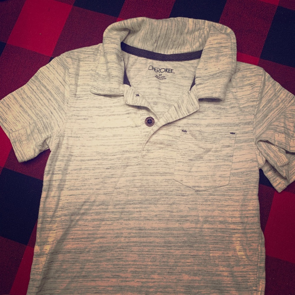 Grey toddler boy shirt